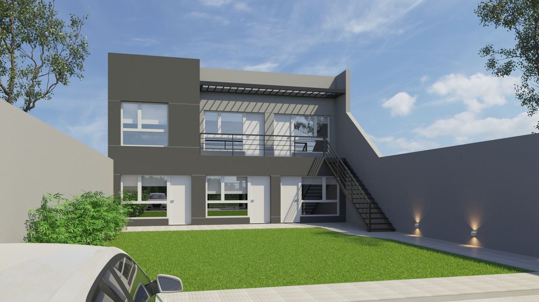 Render Los Cedros II — fachada